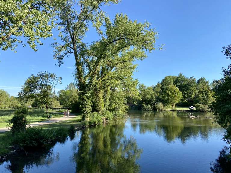 Lippe Naturschutzgebiet Lippeaue Runde von Lippstadt Fahrradtour