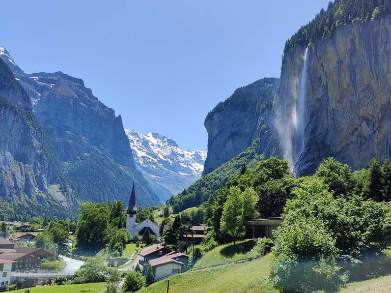 Staubbachfall Viewpoint: Wanderungen und Rundwege | komoot