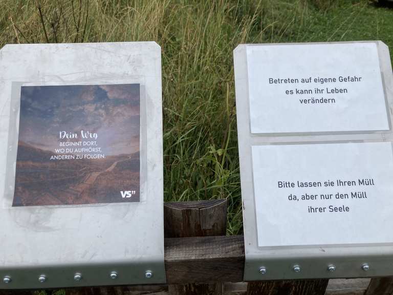 „Garten“ der Besinnung fietsroutes en kaart Komoot