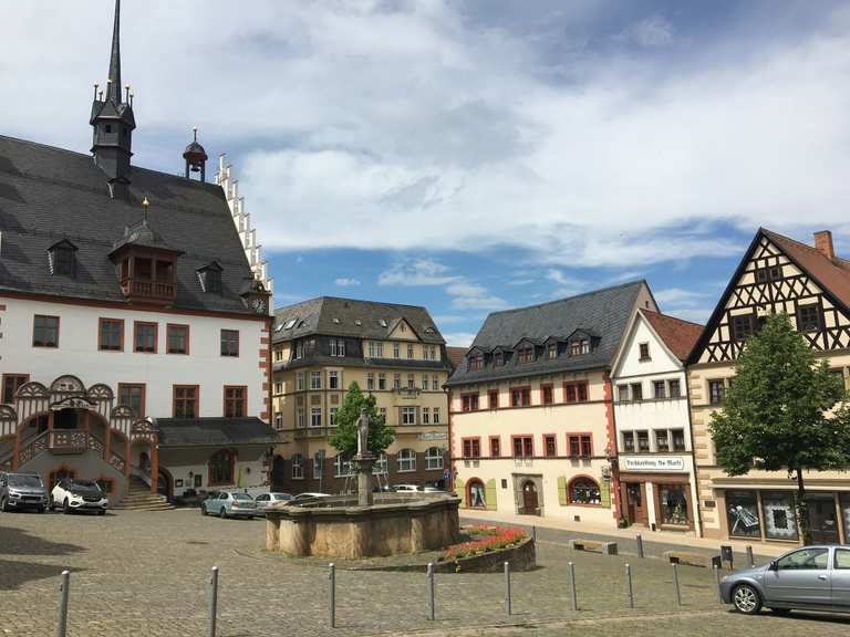 Marktplatz Pößneck Radtouren und Radwege komoot
