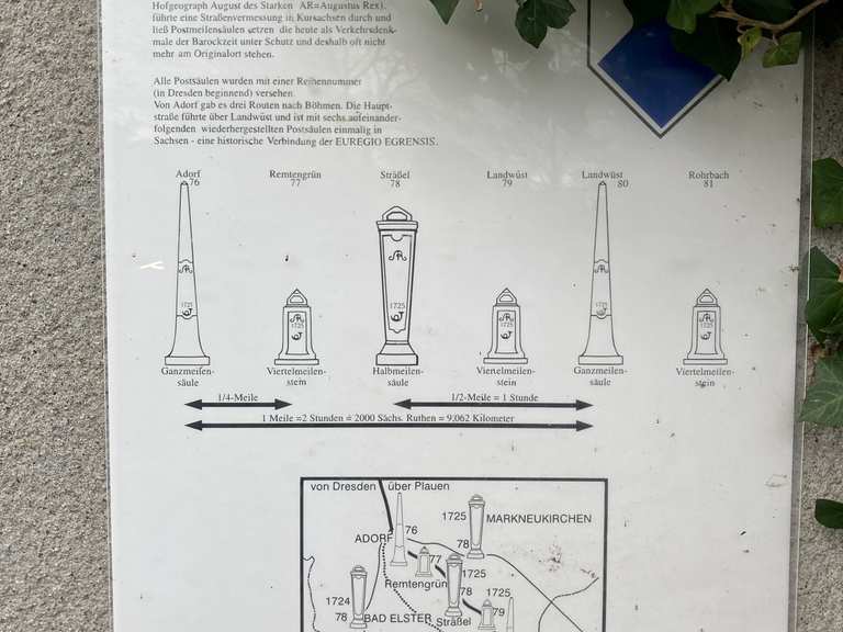 Kursächsische Ganzmeilensäule Nr. 80 Wanderungen und Rundwege komoot