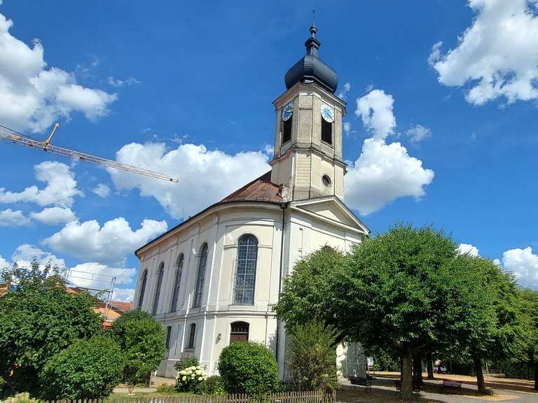 Kirche Unterschwaningen leider immer verschlossen Radtouren und
