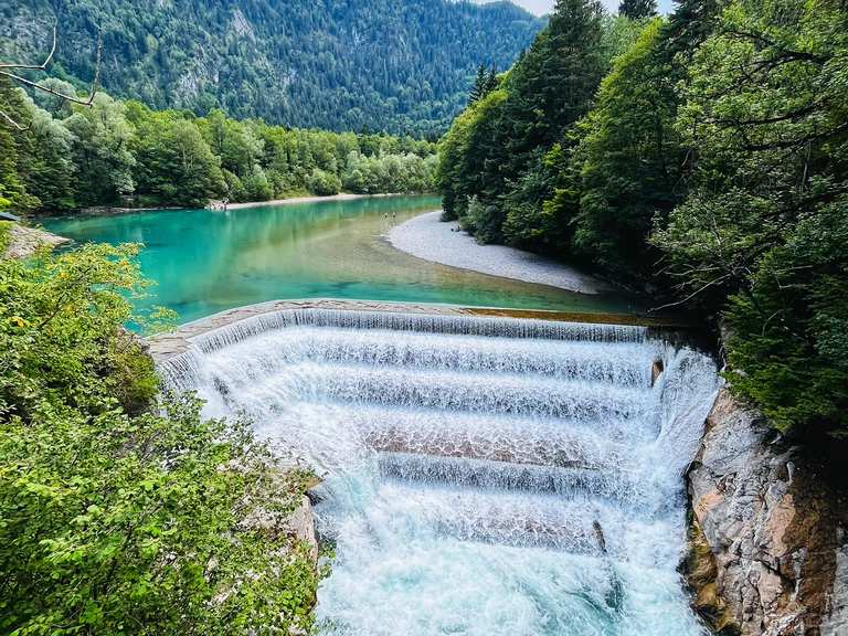 Komoot-Vorschau: Lechfall – Wander- & Radrouten | Komoot