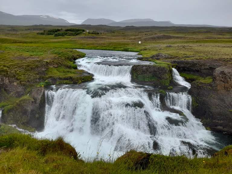 Fosslaug hot spring: Wanderungen und Rundwege | komoot