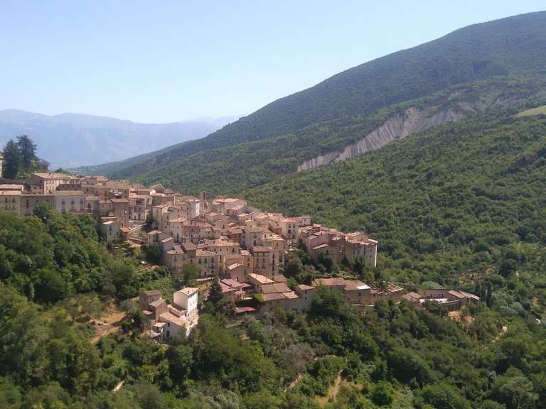 Anversa degli Abruzzi e Gole del Sagittario - Road Cycle Routes and Map ...