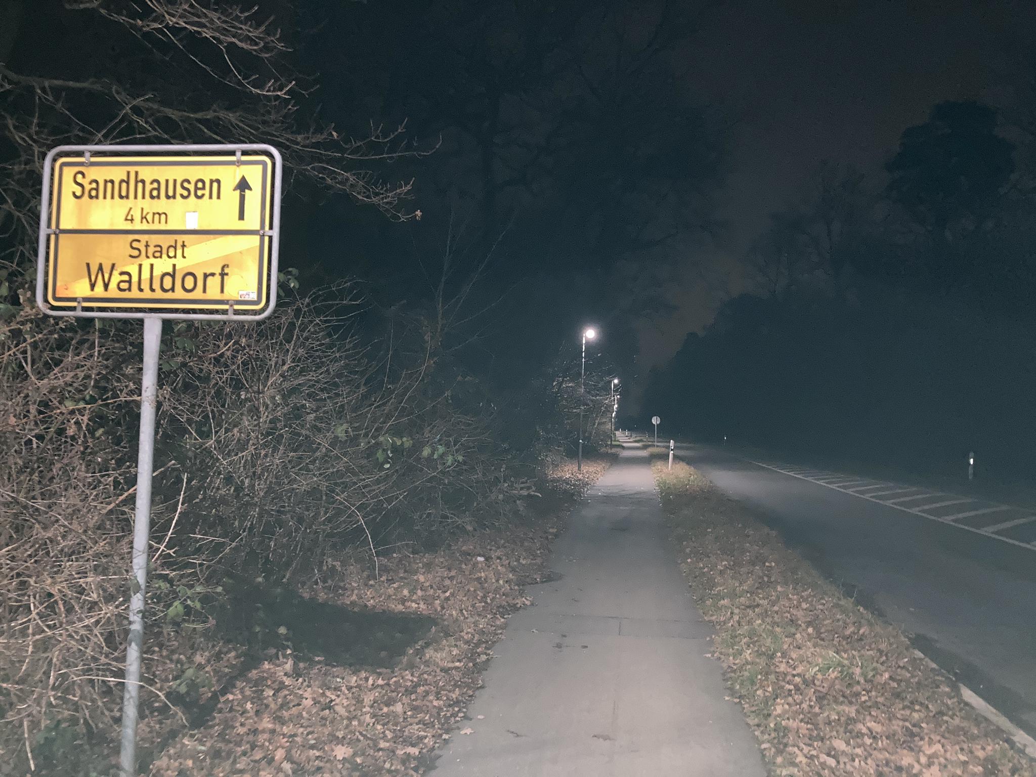 Beleuchteter Radweg Walldorf - Sandhausen (Teilabschnitt): Radtouren ...