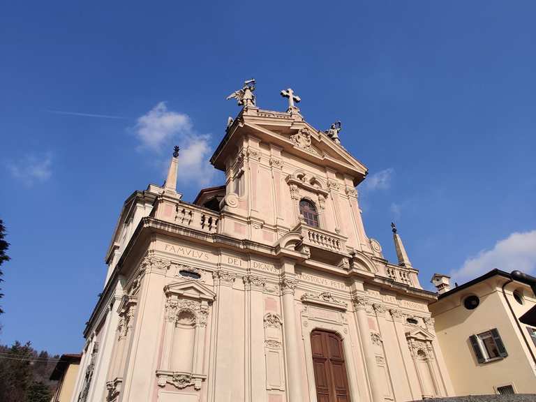 Chiesa di Sant Andrea Apostolo Brunate Routes for Walking and