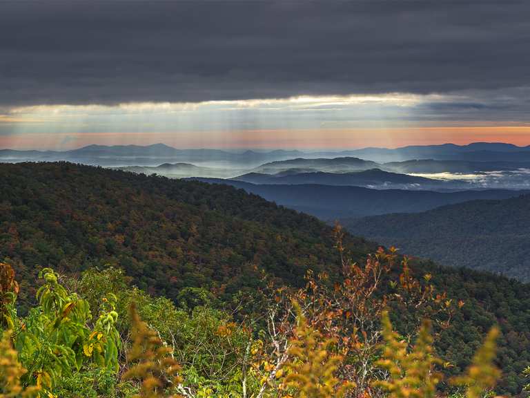 Thompson Creek & Pilot Rock Trail lus vanaf Pisgah Inn — Pisgah ...