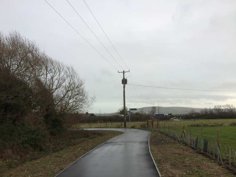 New section of a27 cycle path cycle routes and map komoot