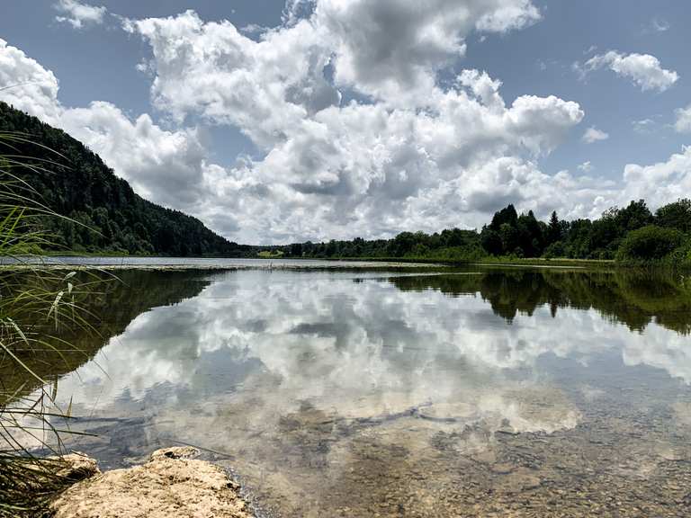 Autour des lacs d'Étival — boucle — course à pied dans le parc naturel