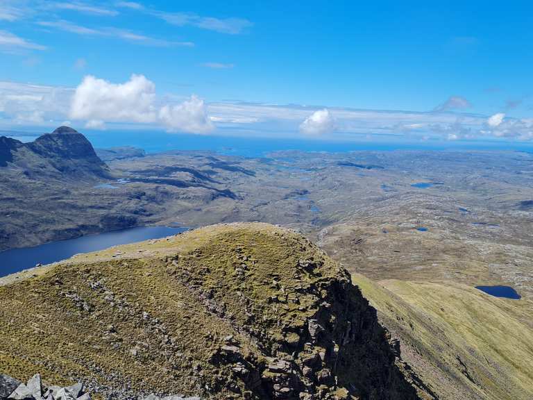 View of Suilven from Canisp Summit Routes for Walking and Hiking | Komoot