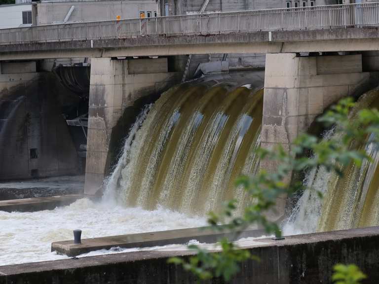 Staustufe / Kraftwerk Fuldatal Wahnhausen MTBroutes en trails Komoot