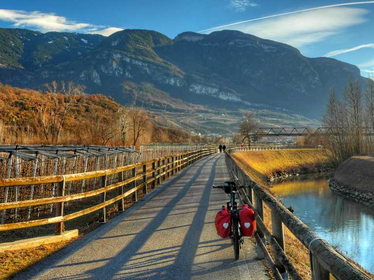 Green Road of Water nature and cycling between Egna, Trento and
