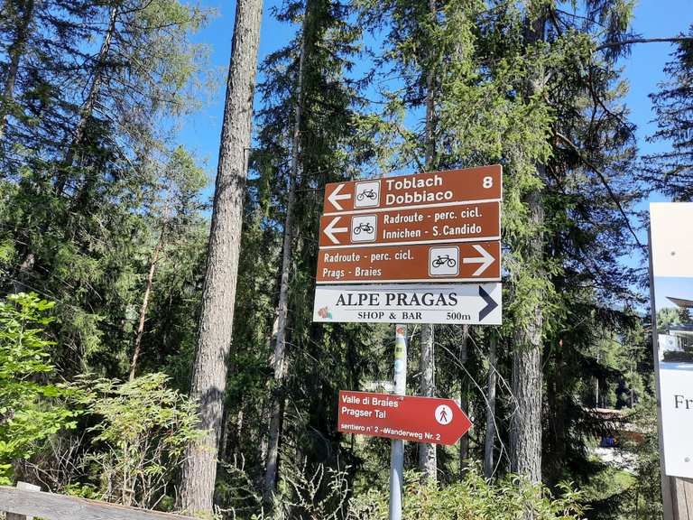 Schöner Weg am Fluss Rienz – Fahrradtunnel bei Bruneck giro ad anello ...