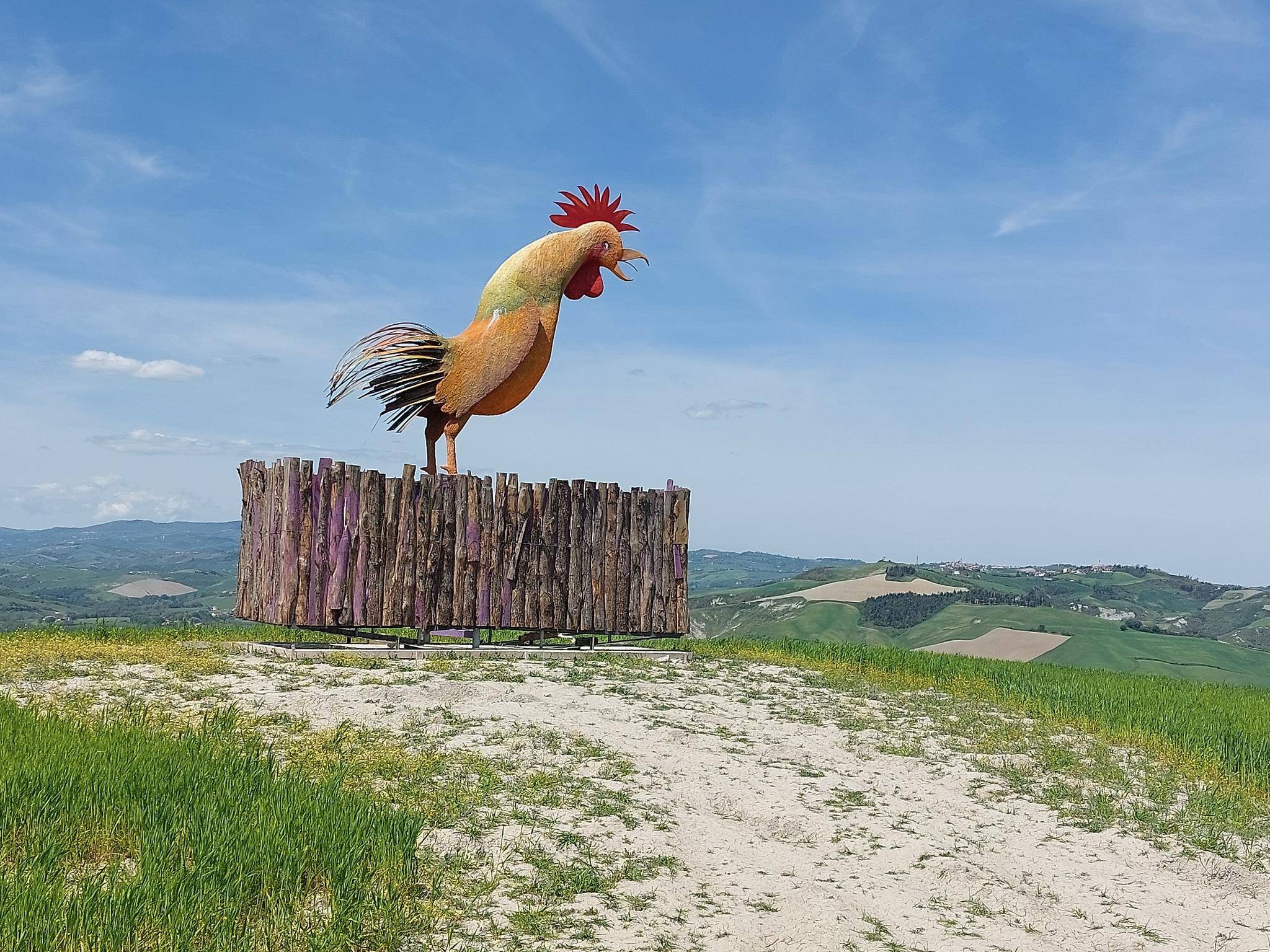 Fermaporta a forma di gallo - Ghisa