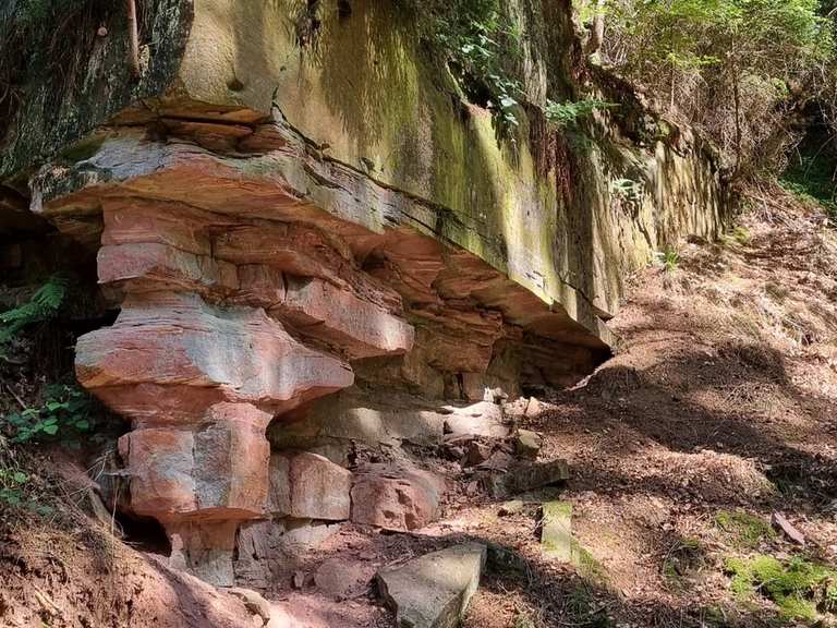 Toller Abenteuerwaldspielplatz Steinbrüche Litzelbach: Wanderungen und ...