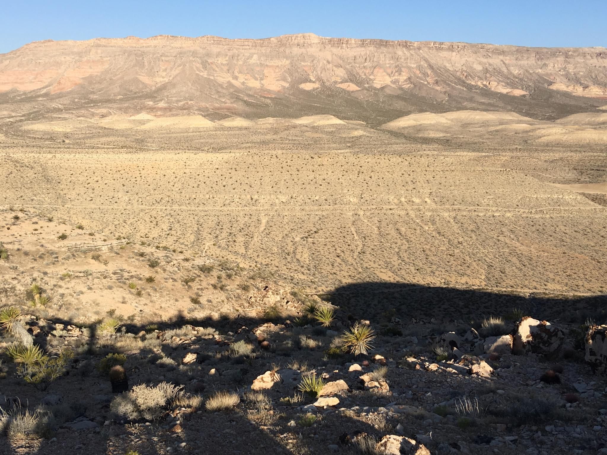 Vast desert valley with distant mountains under bright sunlight. - Bear's Best loop — Bears Best