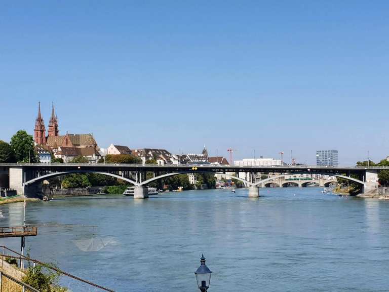 Etappe 9 Von Rheinfelden nach Basel Rheinradweg Fahrradtour Komoot
