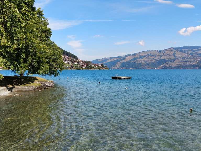 Interlaken Aussichtspunkt Spiez loop from Interlaken West bike Tour