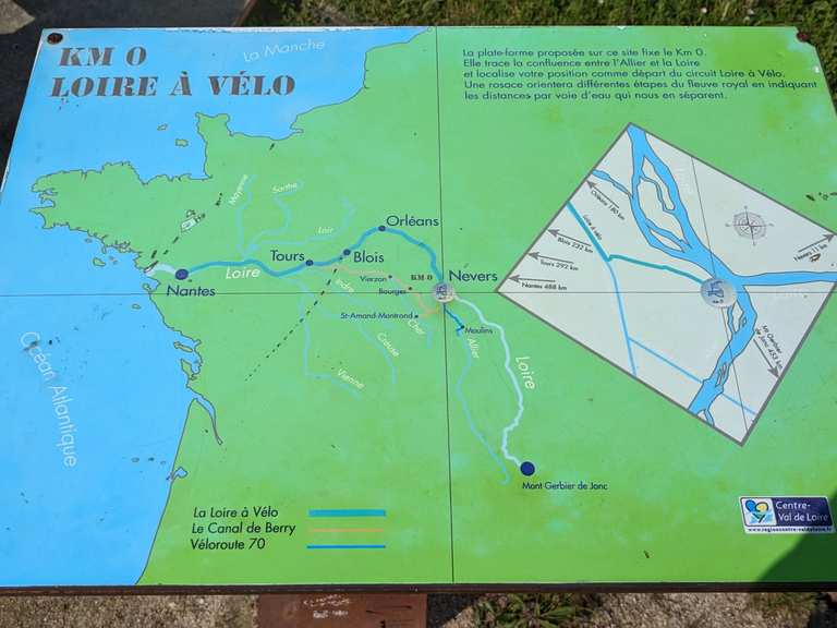 Kilom tre Z ro de la Loire v lo Cycle Routes and Map Komoot