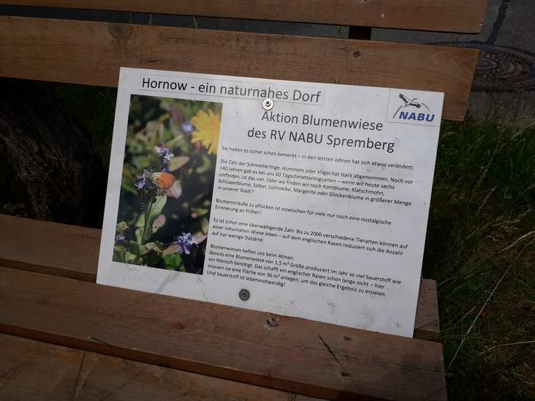 Blumenwiese und Turmtrafostation des RV NABU Spremberg - Itinéraires vélo  et carte