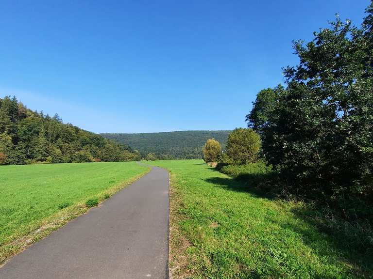 Fr. Saale-Radweg bei Michelau - Itinéraires vélo et carte | Komoot