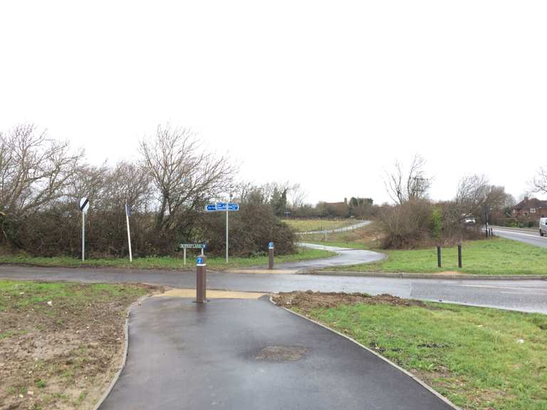 New section of a27 cycle path cycle routes and map komoot