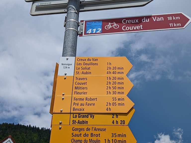 Creux du cheap van depuis noiraigue