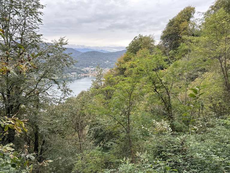 Sasso delle Parole Vista sul Lago di Lugano Runde von Figino Wanderung Komoot