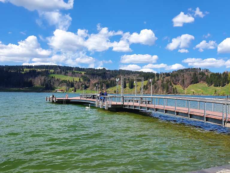 Komoot-Vorschau: Uferpromenade Bühl (Alpsee) – Wander- & Radrouten | Komoot