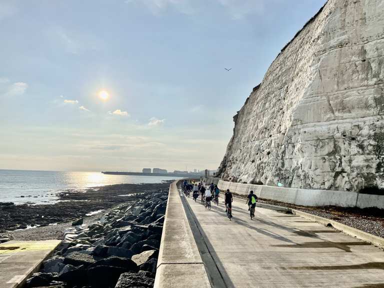 Rottingdean to Brighton Marina loop via Clifftop Path Undercliff