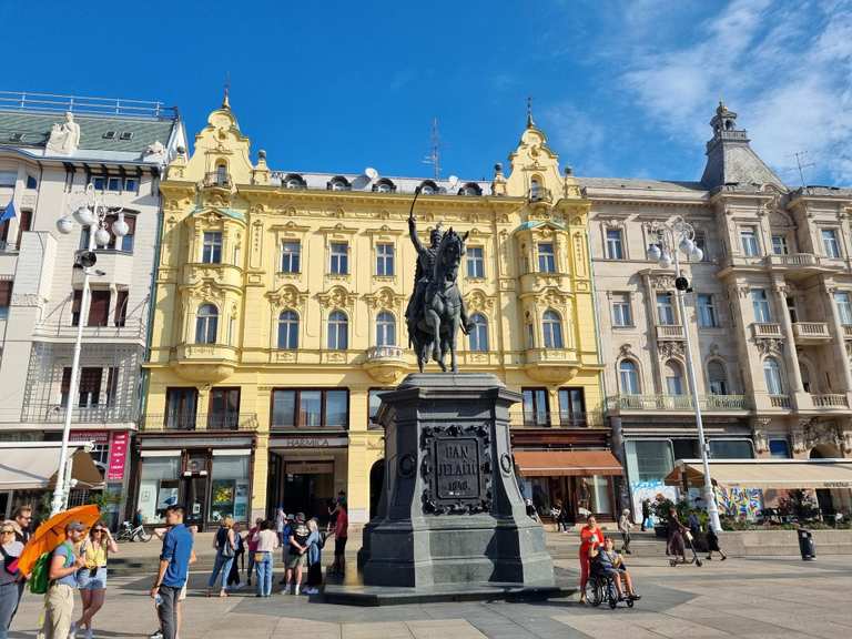 BanJelačićaStatue Wanderungen und Rundwege komoot