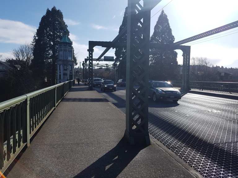 Montlake Bridge 520 Bridge View Park Runde von Yarrow Point