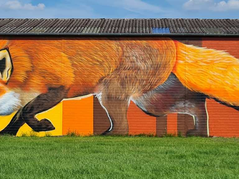 Defossez 風景画 デフォッセ Fuchs-Graffiti von Lackaffen.de – Radrouten & Anfahrt | Komoot