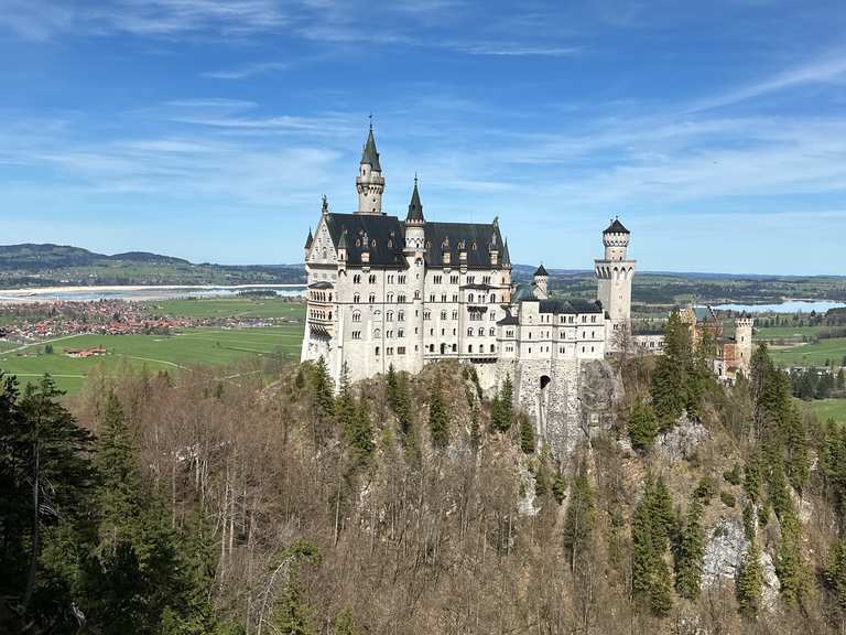 Komoot-Vorschau: View of Neuschwanstein Castle – Wander- & Radrouten | Komoot