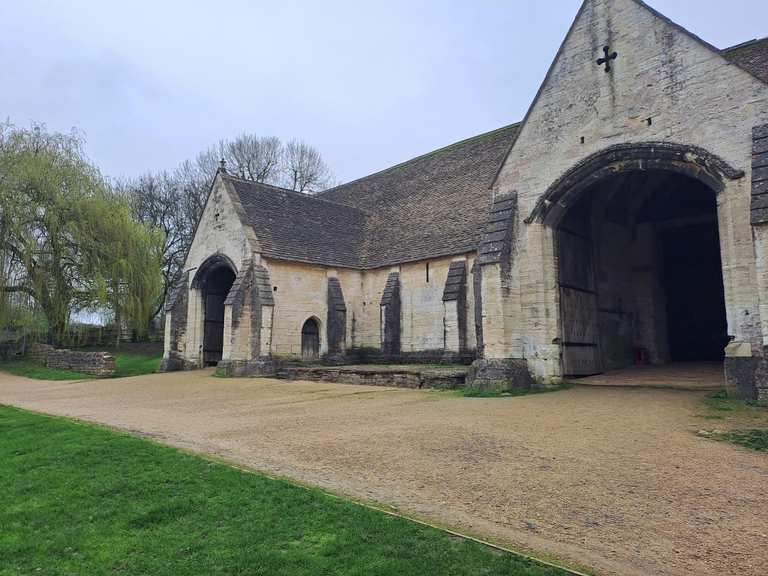 Inside tithe barn Routes for Walking and Hiking | Komoot