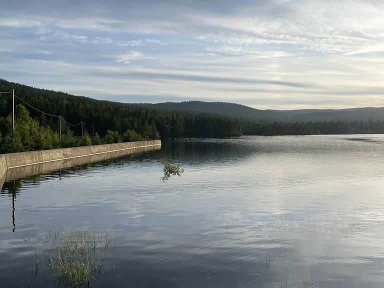 Überlauf Staudamm Dammyrdammen Wanderungen und Rundwege komoot