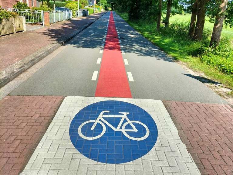 Der komplette Verlauf der Fahrradstraße Bad ZwischenahnOldenburg Radtouren und Radwege komoot