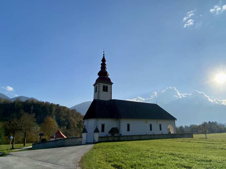 Kirche bei Bitnje percorsi ciclabili Komoot
