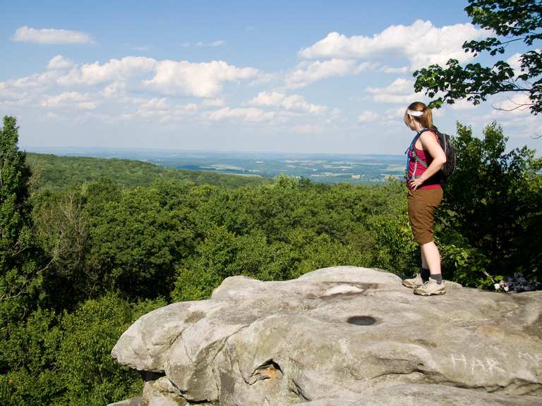 Beam Rocks loop via the Laurel Highlands Hiking Trail — Laurel Mountain ...