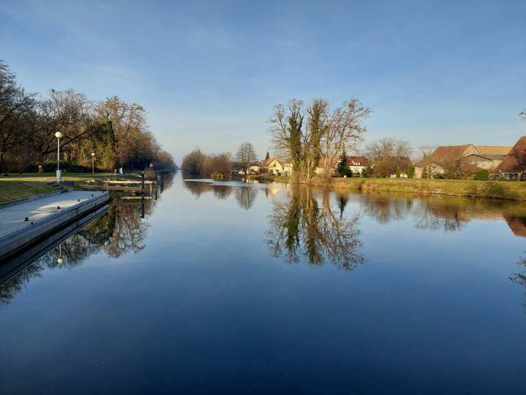 Frühling an der Schleuse Kunheim. - wiellerroutes en kaart | Komoot