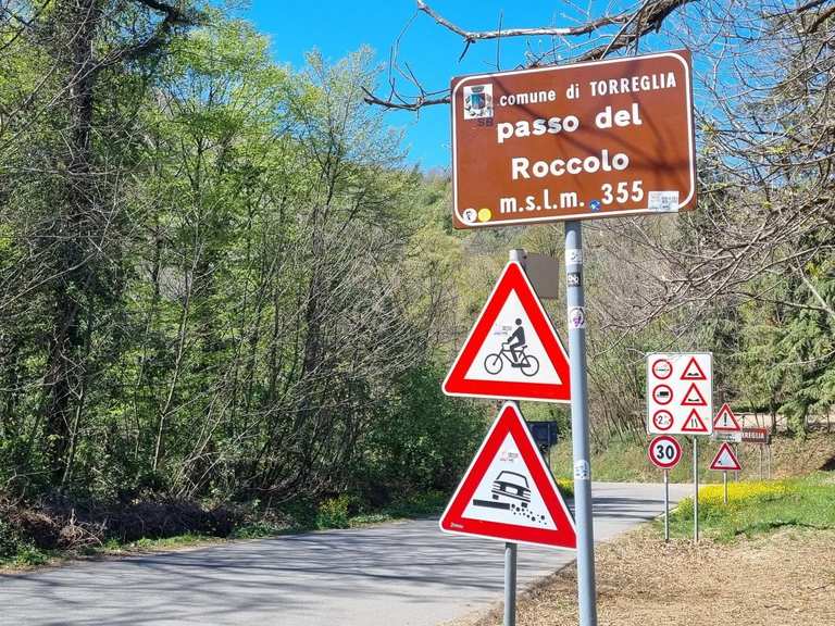 Blick vom Passo del Roccolo – nördliche Colli Euganei: Mountainbike ...