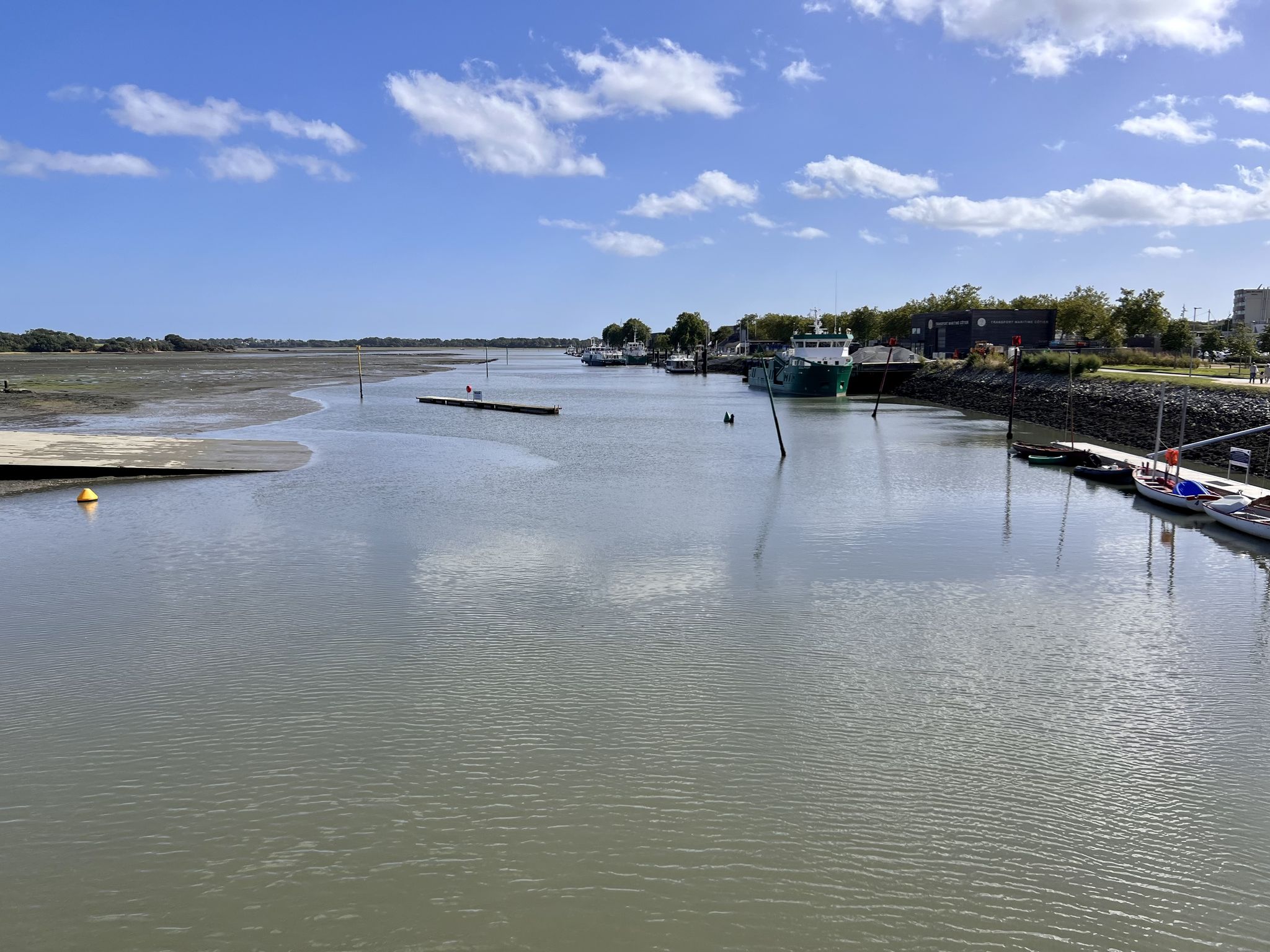 Ausfahrt vom Hafen in den Golf du Morbihan