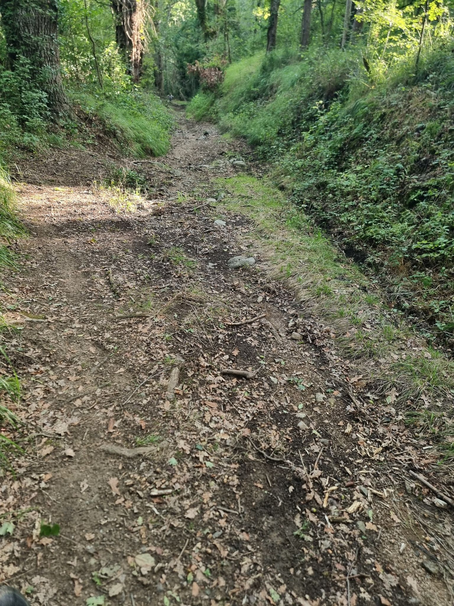 grosse descente caillouteuse
