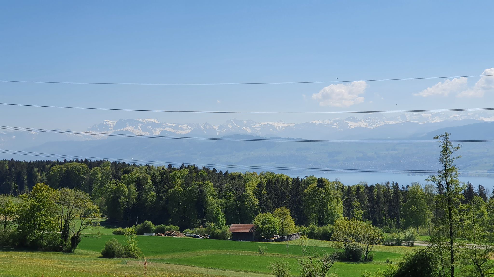 Mit Streifen, damit man die Höhe der Berge besser unterscheiden kann. :-)