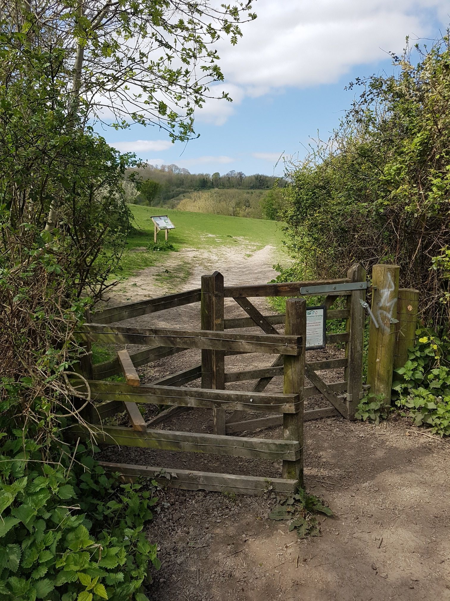 Turning off towards the Rifle Range