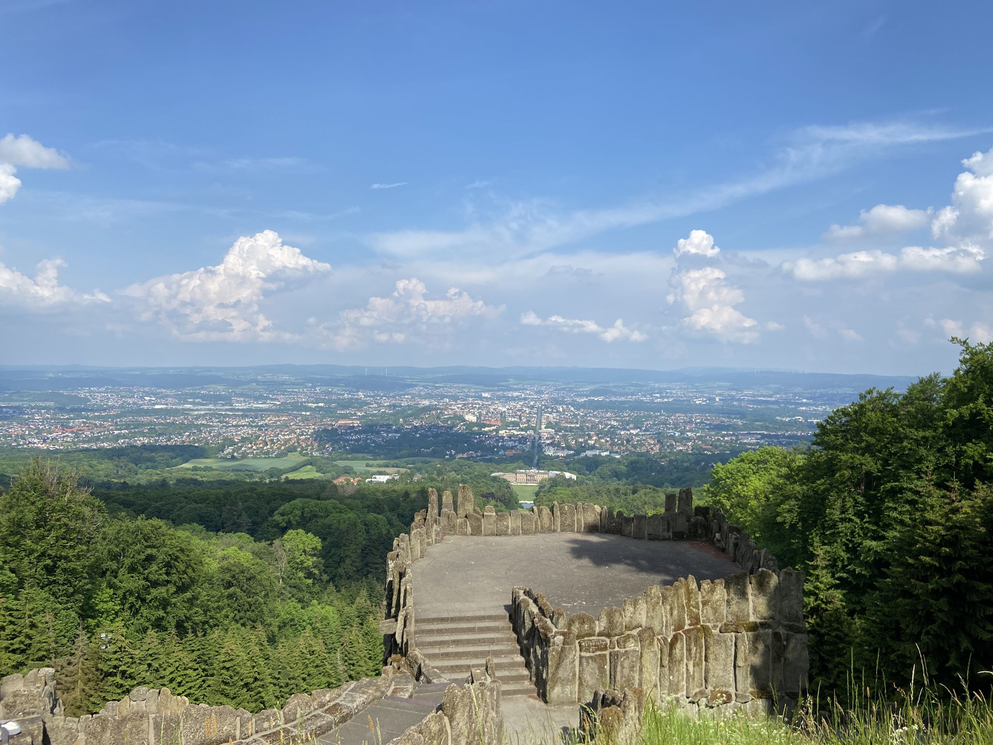 vom Herkules - Blick auf unser schönes Kassel