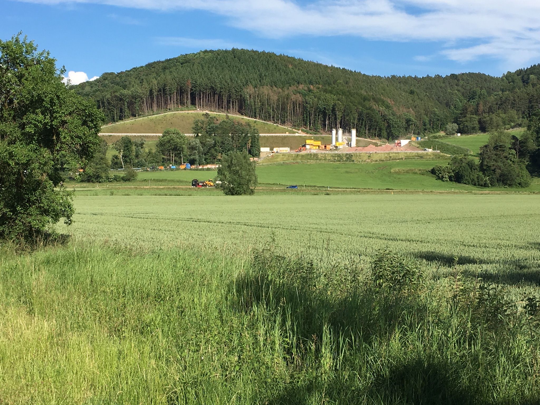 A44-Tunnelbaustelle Trimberg