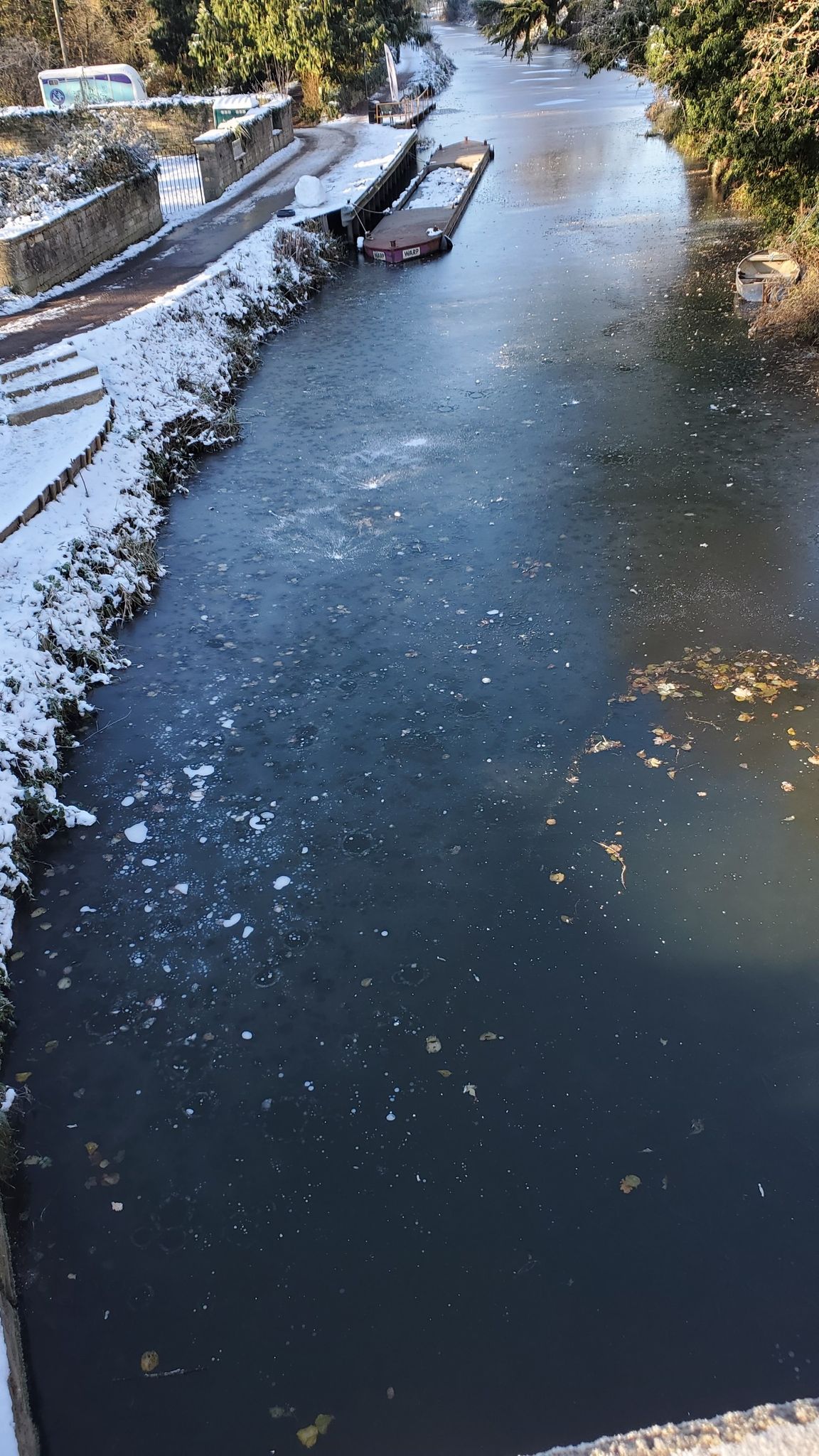 Iced canal