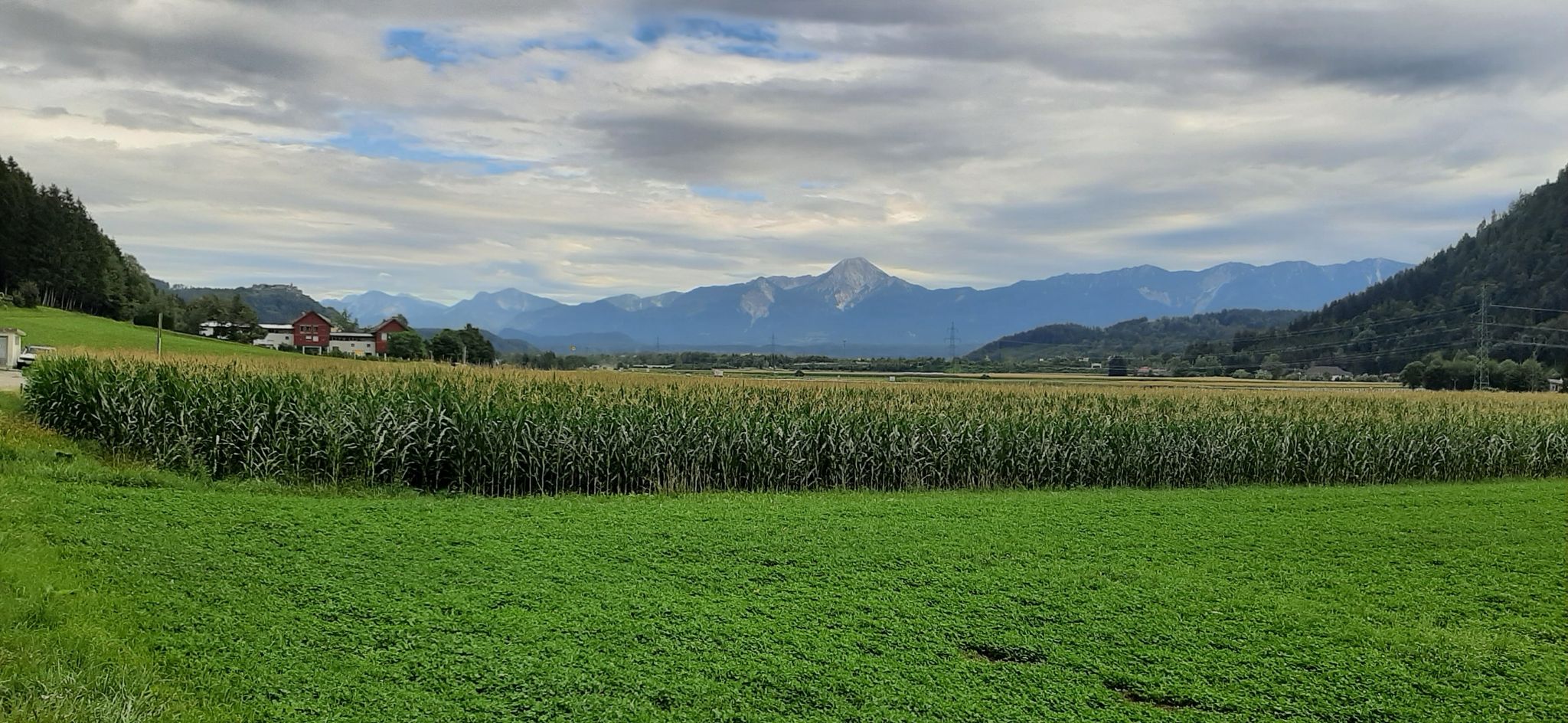 blick von Treffen richtung Ossiach